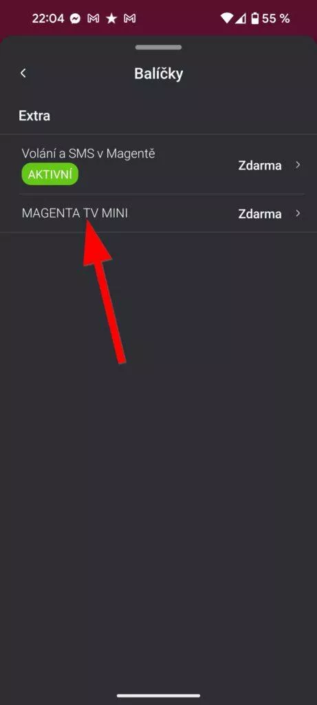 Nastavení Magenta TV