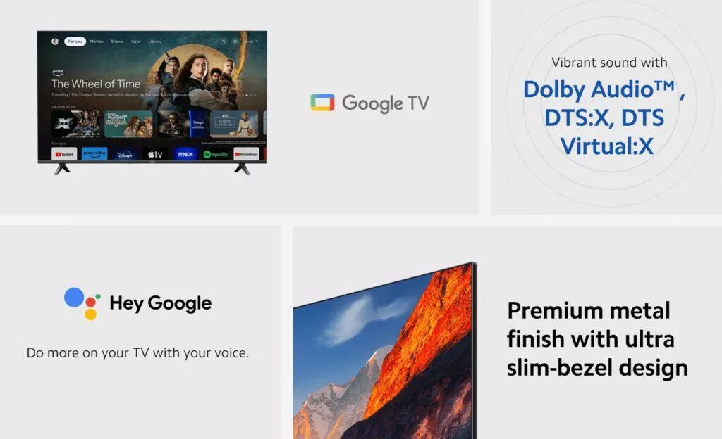 nová televize xiaomi evropa specifikace