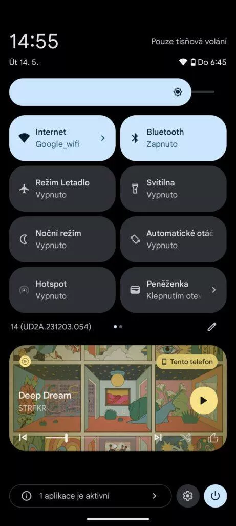 ovládací centrum pixel