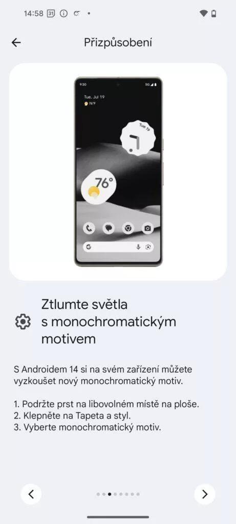 pixel 8a monochromatický motiv