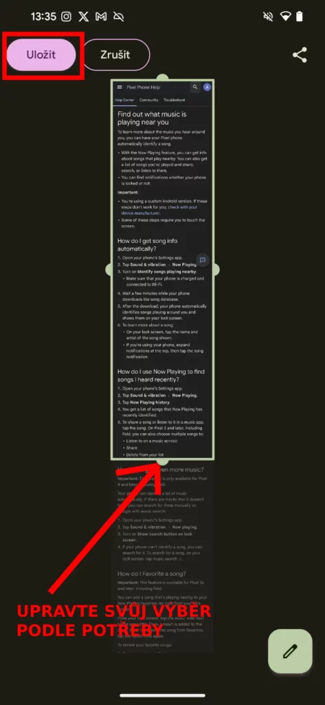 screenshot pixel