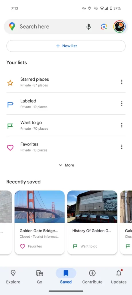 staré zobrazení mapy google