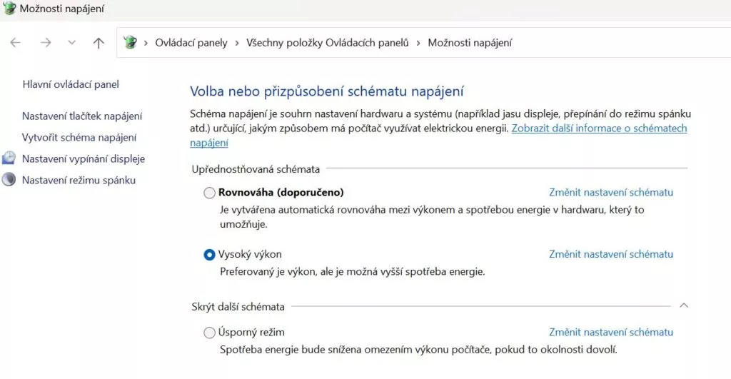 vysoky vykon
