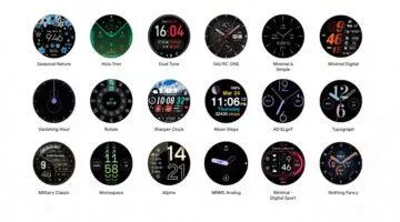 wear os 5 ciferníky