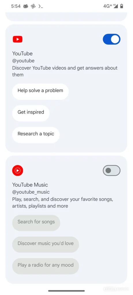 Youtube Musec Gemini extension