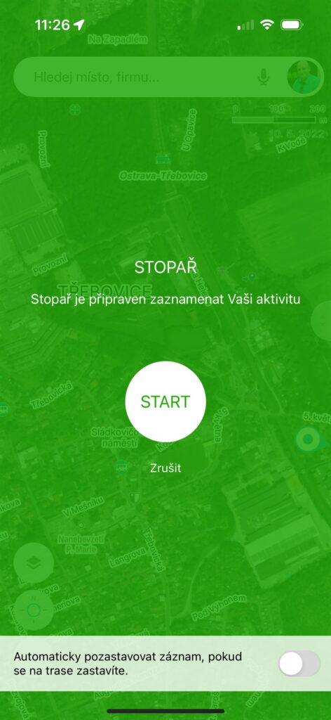Funkce Stopař