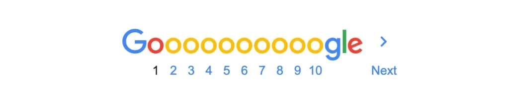 google nekonečné scrollovani vyhledavani konec
