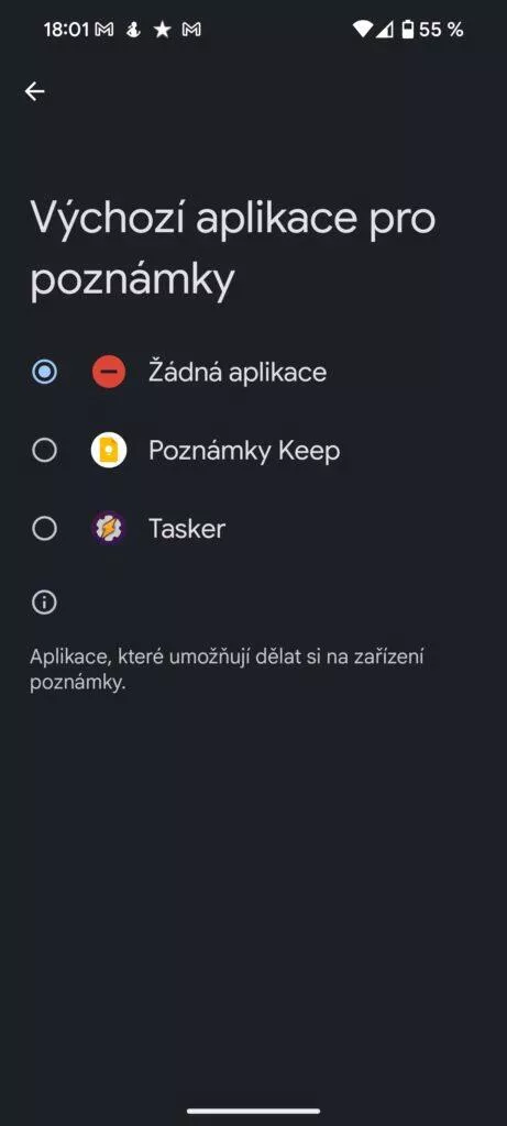 seznam aplikací