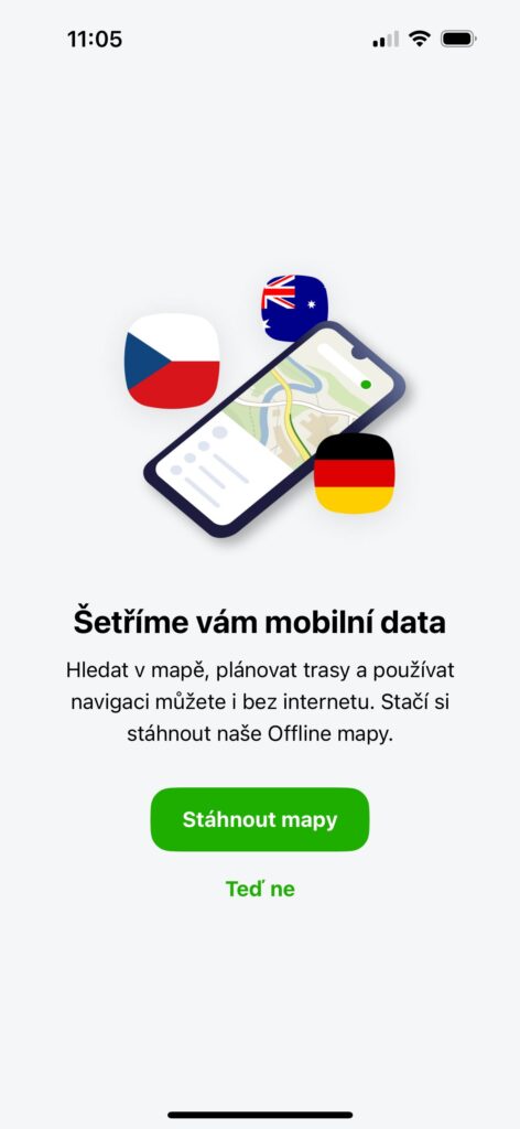 Stažení mapových podkladů