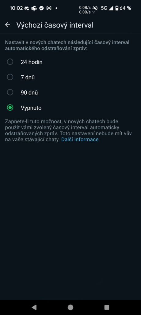 whatsapp interval