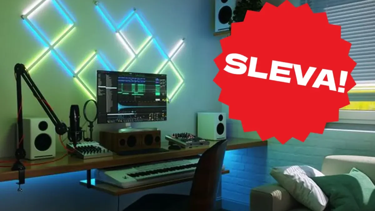 Chcete hezčí pokoj? Sada chytrých LED světel Nanoleaf Lines Squared zlevnila o polovinu!