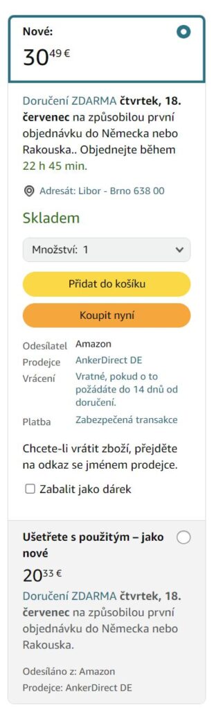 Amazon nové