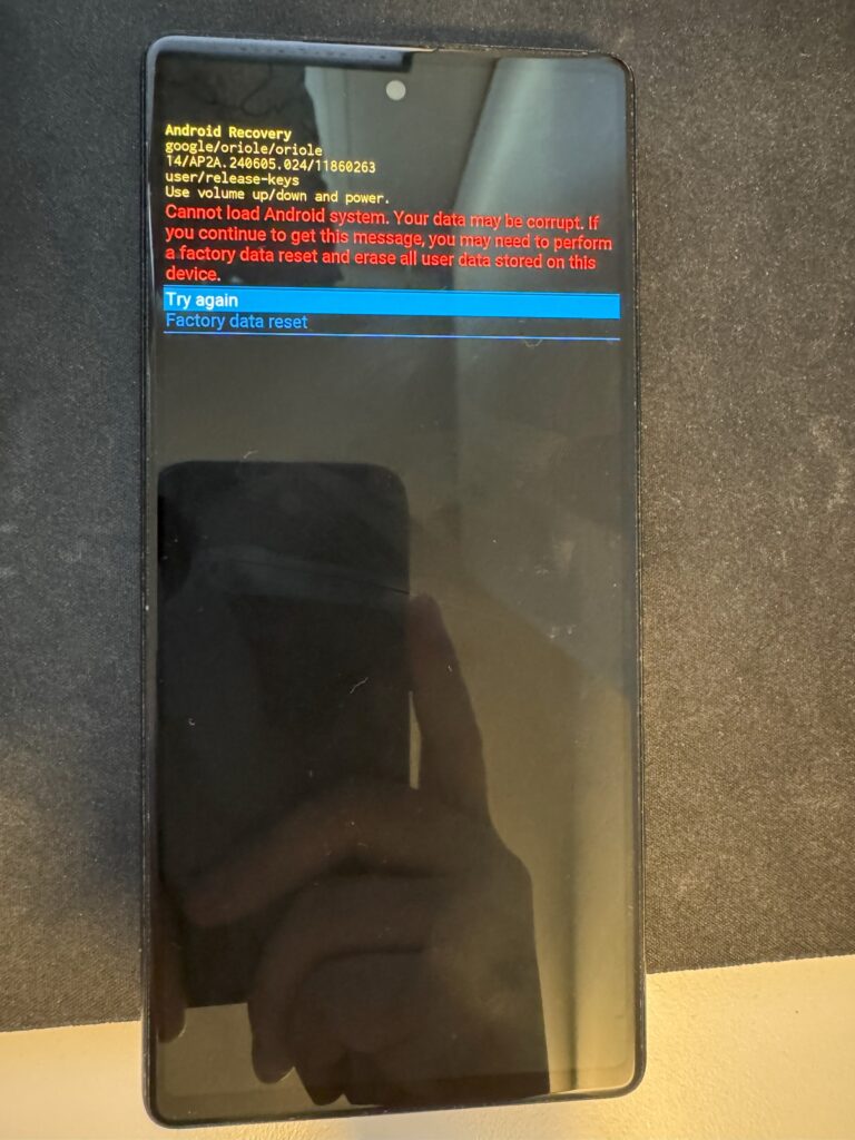 pixel 6 chyba 2