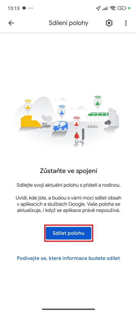 Sdílet polohu
