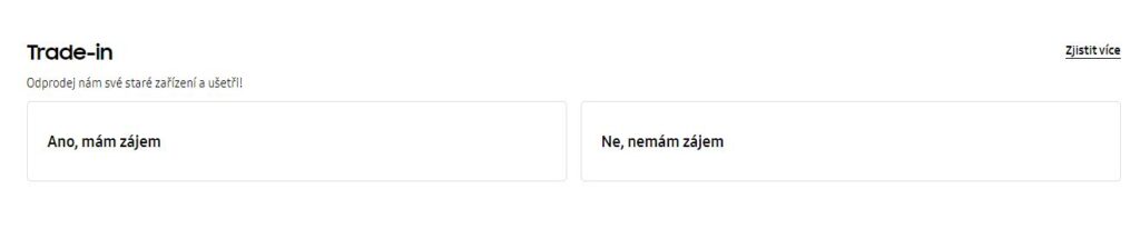 nabídka trade-in