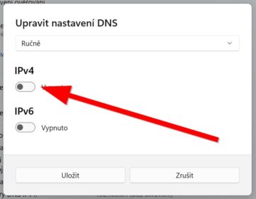 win11 sit internet dns rucne ip4 Windows 11 nastavení sítě