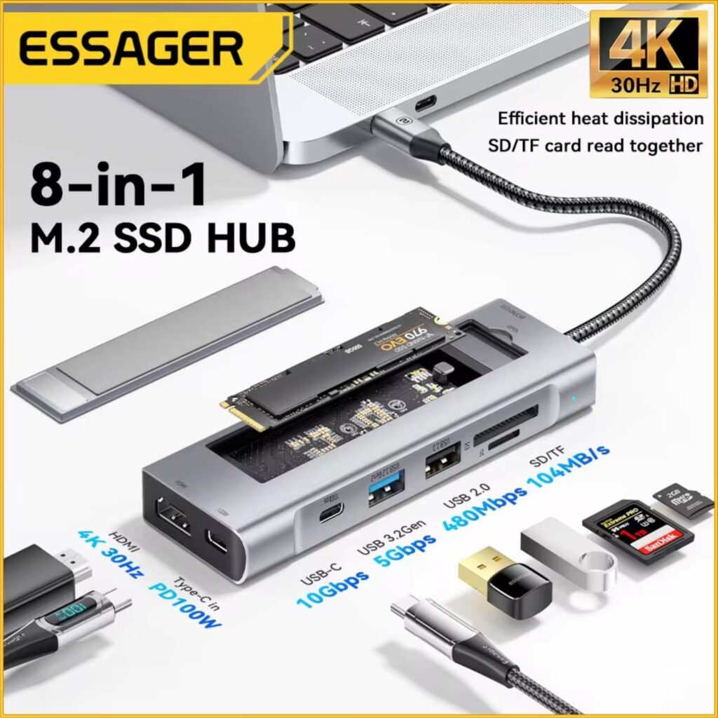 8v1 USB HUB Essager