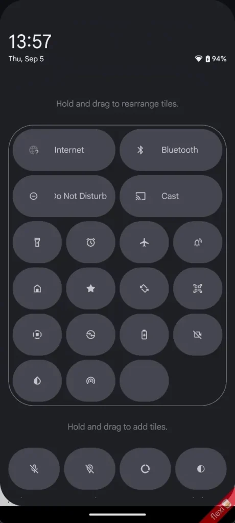 android 16 notifikace rychle nastaveni zmena 2