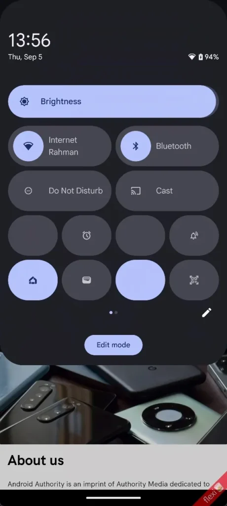 android 16 notifikace rychle nastaveni zmena 4