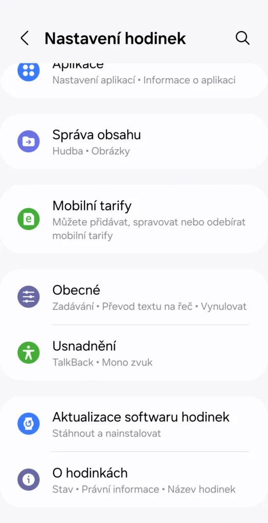nastaveni hodinek nastaveni hodinek