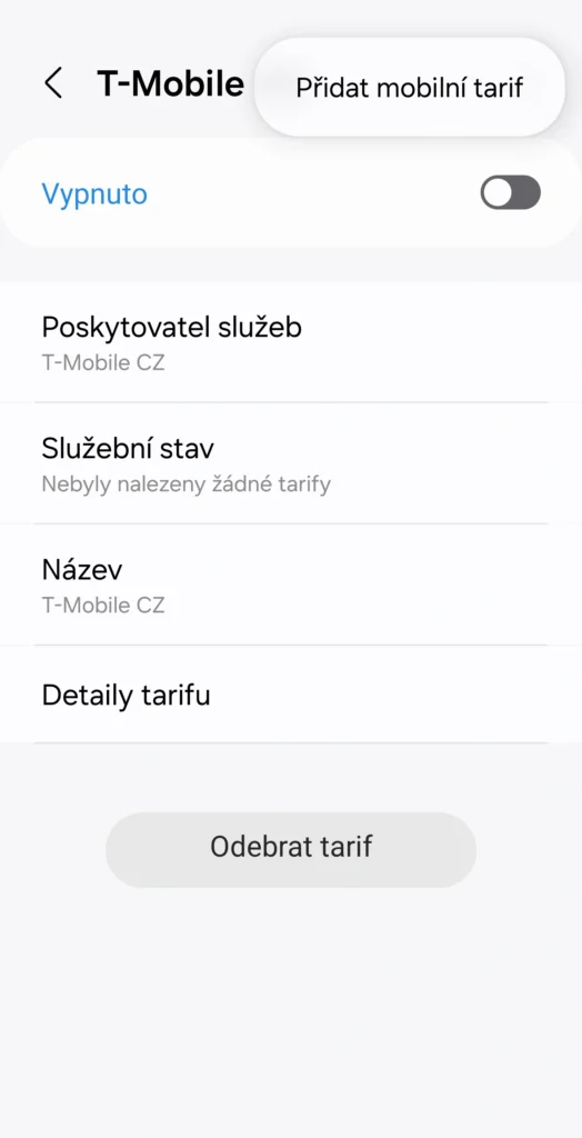 nastaveni hodinek pridat tarif nastaveni hodinek pridat tarif