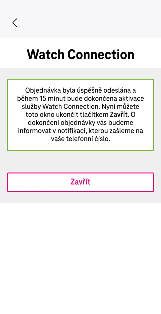 nastaveni tarifu uspech nastaveni tarifu uspech