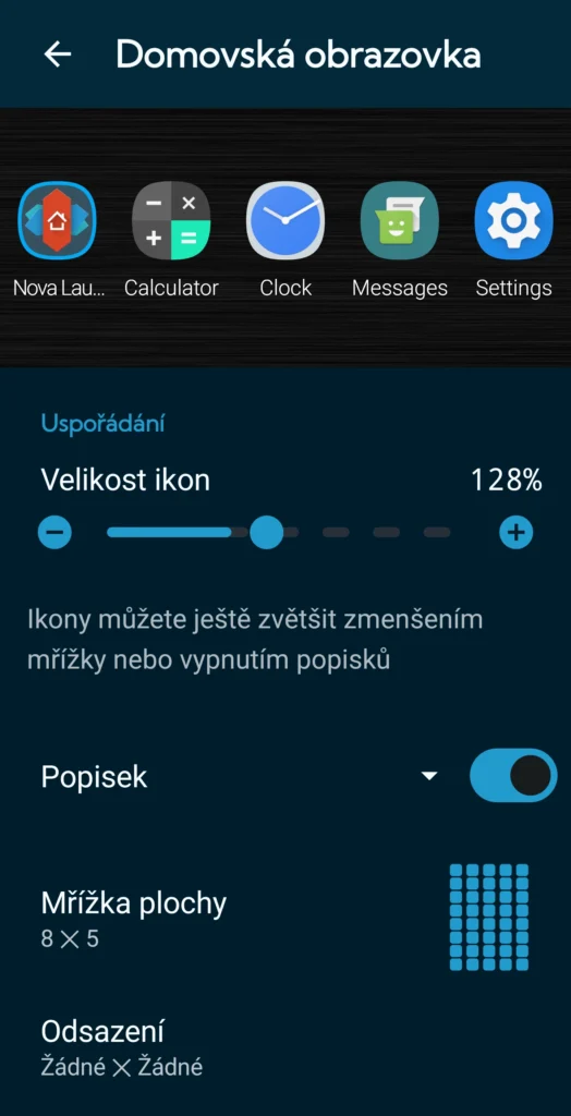 nova launcher home