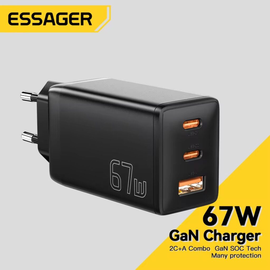 Essager 67W GaN nabíjecí adaptér AliExpress slevy balíčky bundle