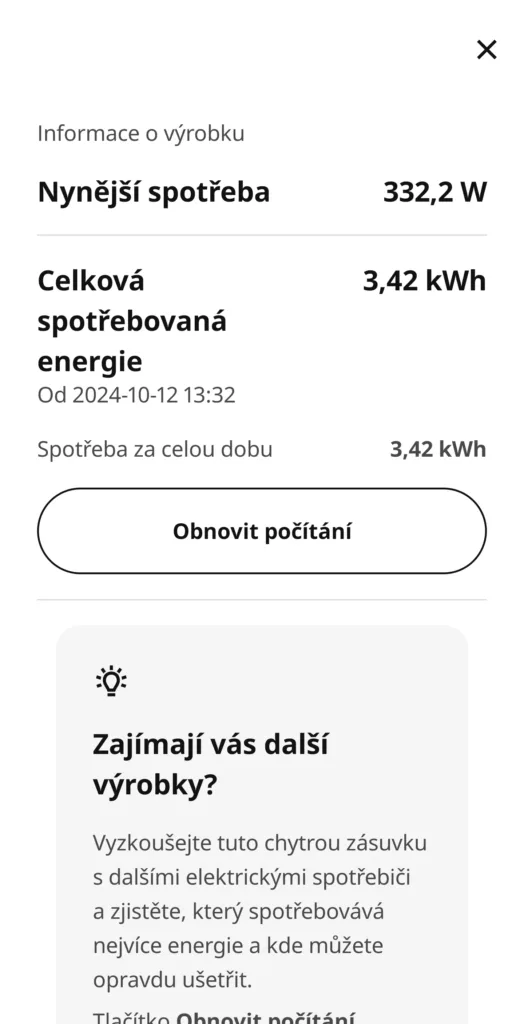 Spotřeba za období