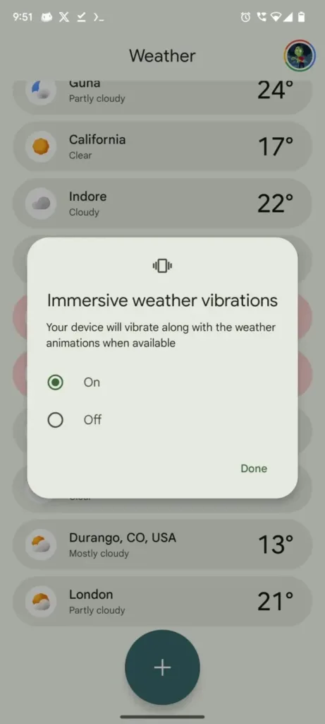 google pixel pocasi vibrace zvuk 1