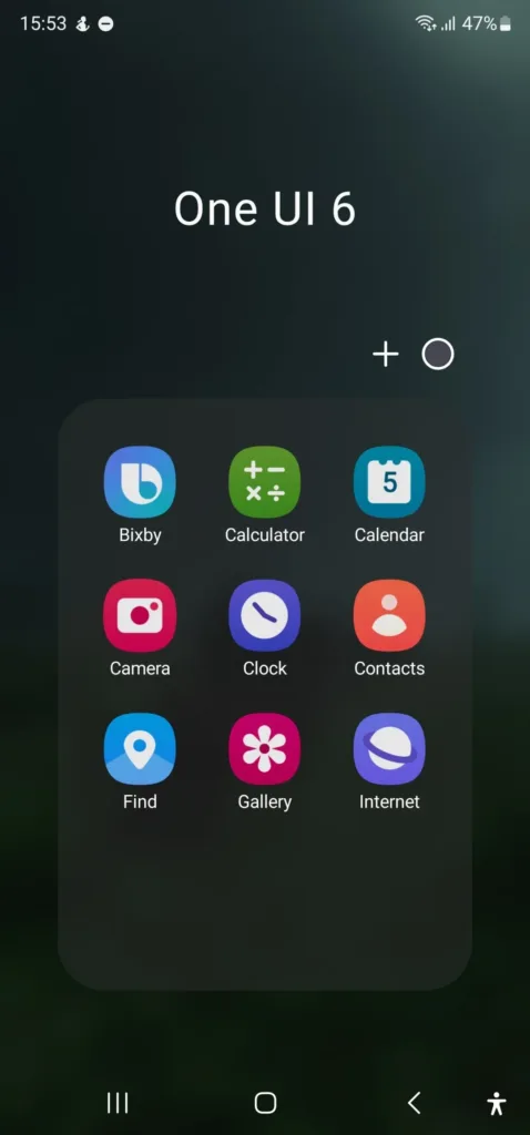 one ui 6 ikony stare