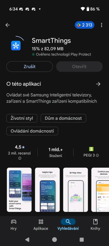 pixel 9 instalace smartthings