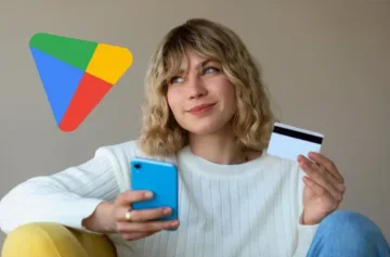 žena nakupuje na mobilu
