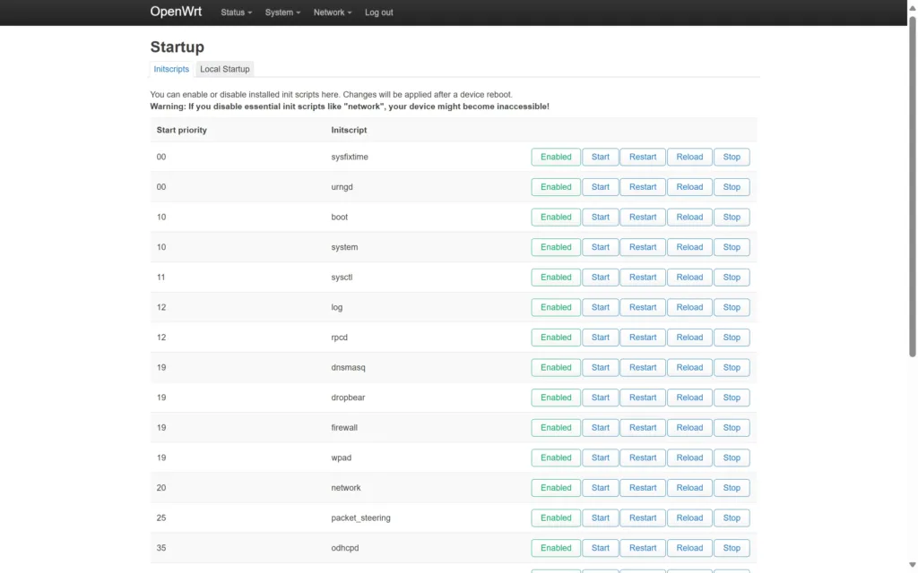 openwrt po spusteni