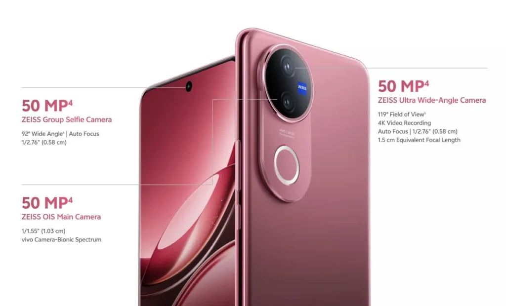 vivo v50 parametry fotoaparát