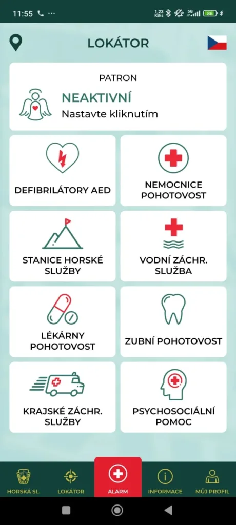 zachranka psychosocialni pomoc lokator