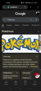 Google Pokémon minihra začátek