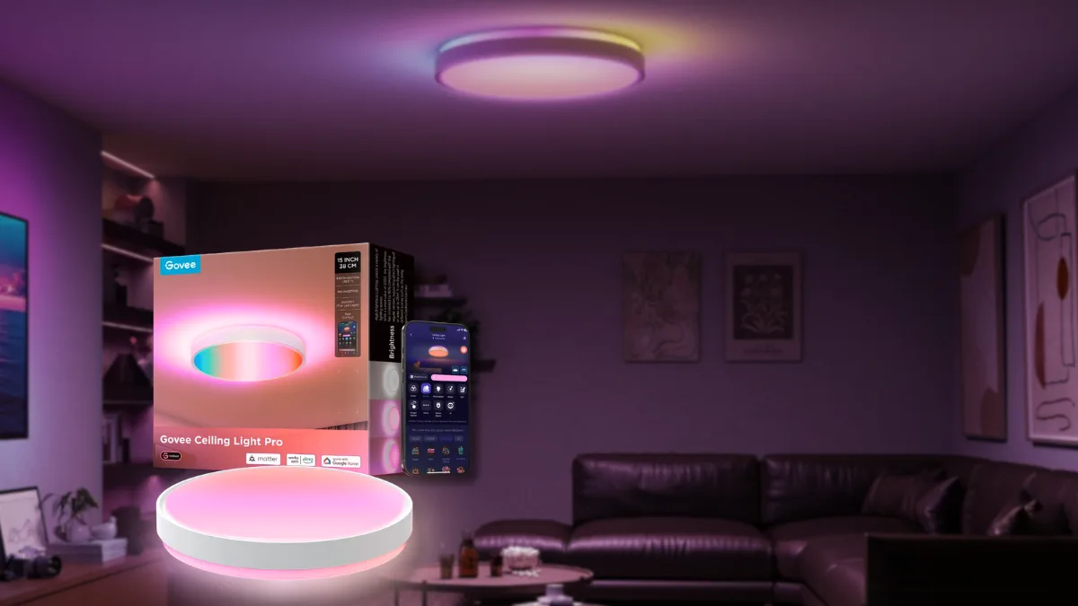 Inteligentní stropní světlo s podporou Matter a hudební synchronizací: Govee Smart Ceiling Light Pro přichází do Evropy