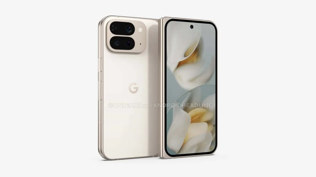 Pixel 10 Pro Fold stojici