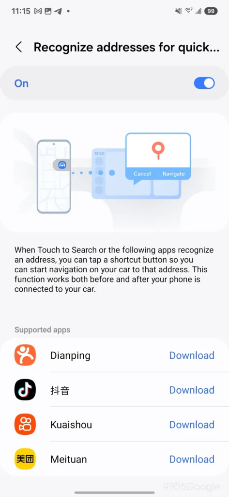Samsung Auto navigace