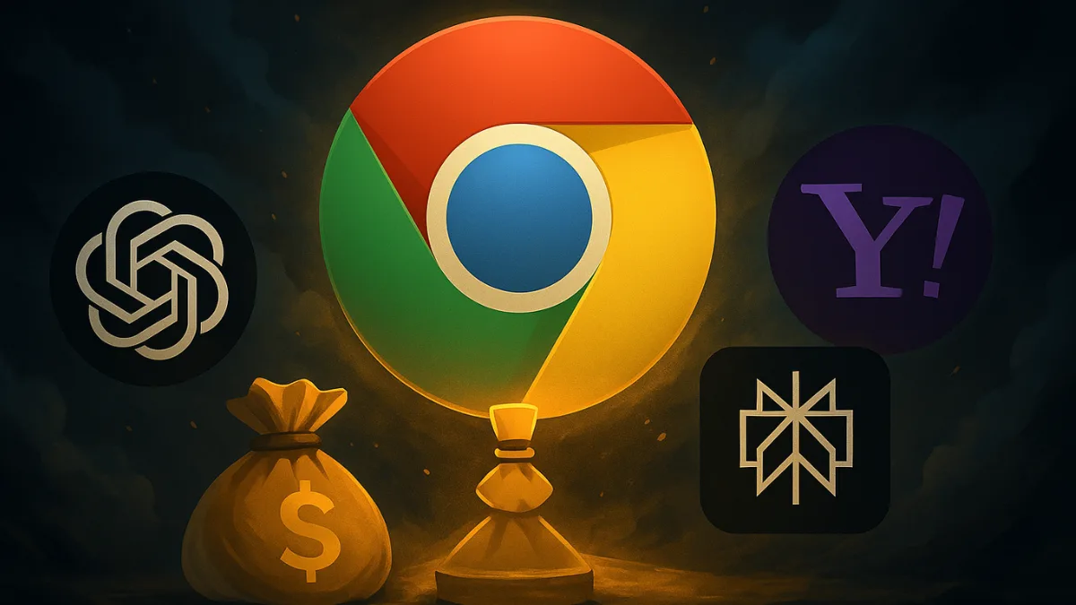 Zájemců o Google Chrome přibývá: Kromě OpenAI se hlásí i Perplexity a Yahoo