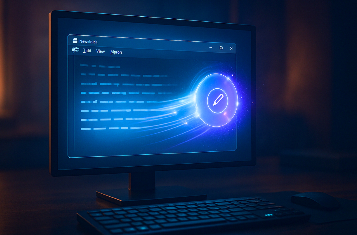 AI ve Windows Poznámkovém bloku