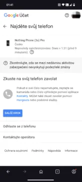 Google Najdi moje zařízení