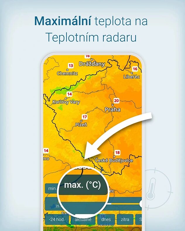 Maximalni teplota naeplotním radaru