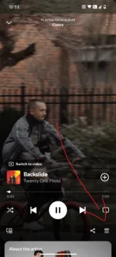 Novinky ve Spotify - fronta