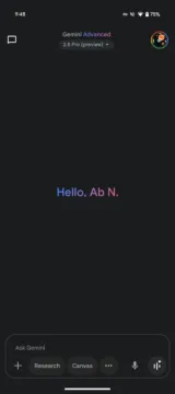 Novy Prompt Bar v Gemini