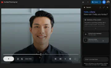 Příkazy pro Gemini ve videu na Disk Google