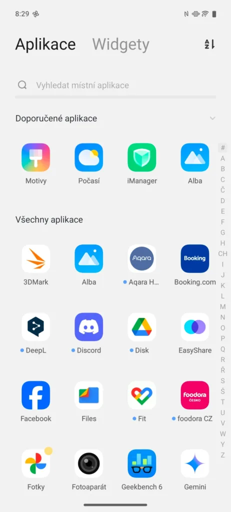 FuntouchOS 15 aplikace
