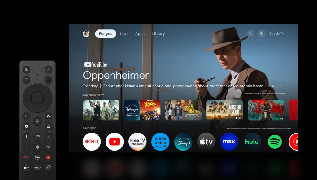 TCL QM8K google tv