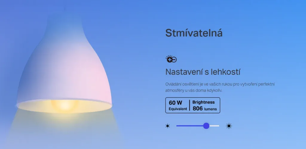 TP Link Tapo L530E stmivatelnost
